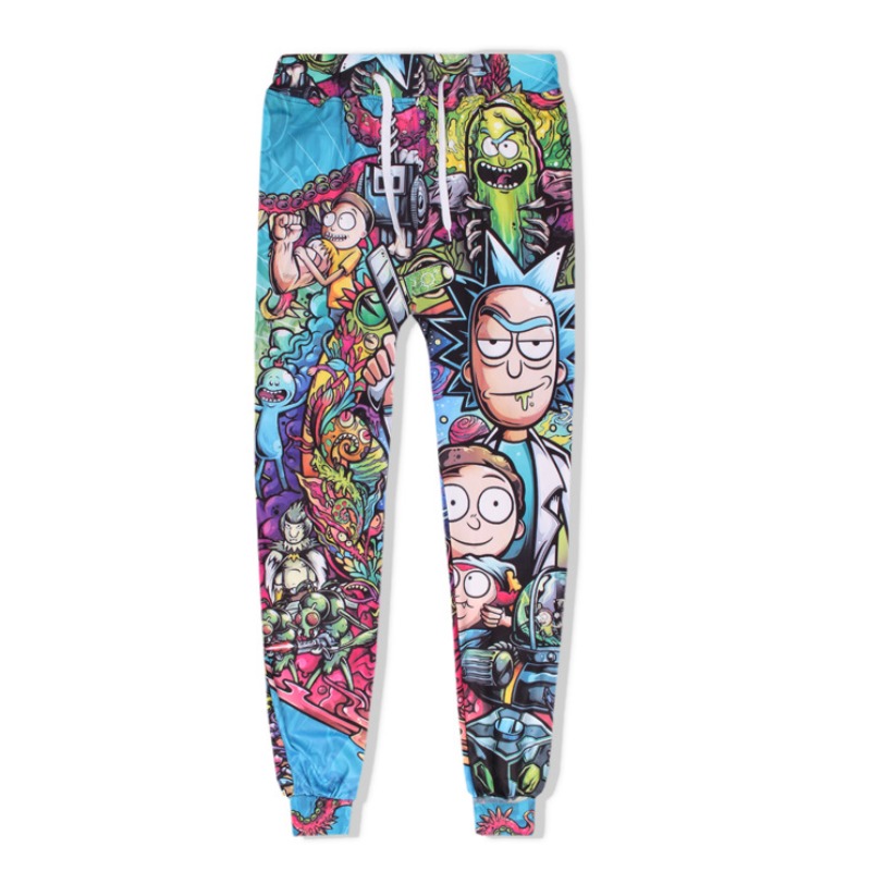 

Men Lovely Leisure Cartoon Print Multicolor Pants, Multi
