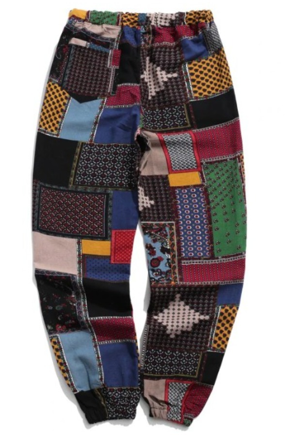 

Lovely Casual Color-lump Patchwork Multicolor Pants, Multi