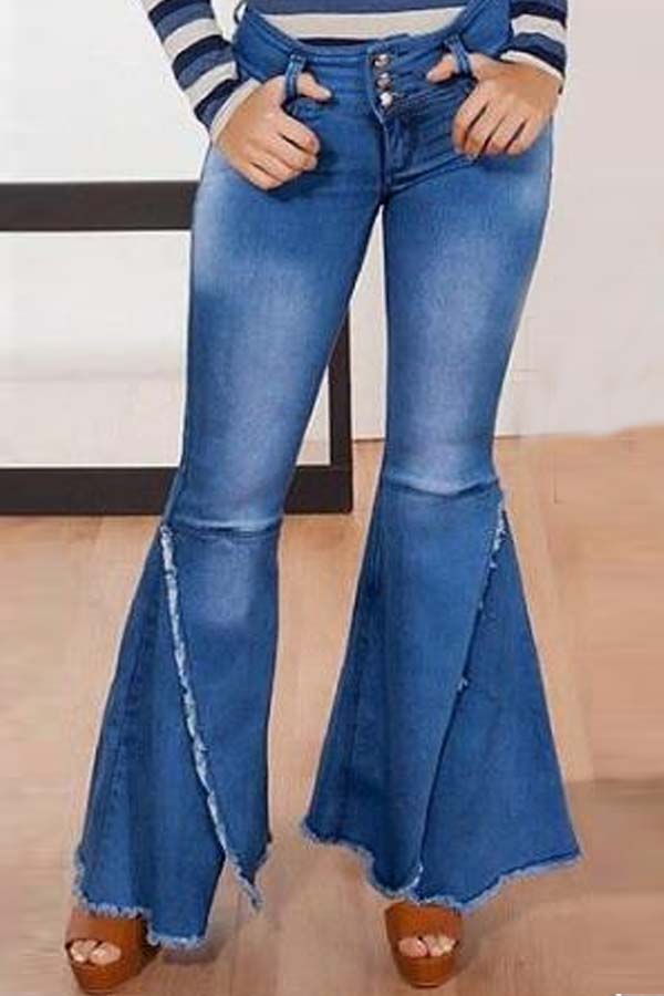 

Lovely Stylish Flared Skinny Blue Jeans