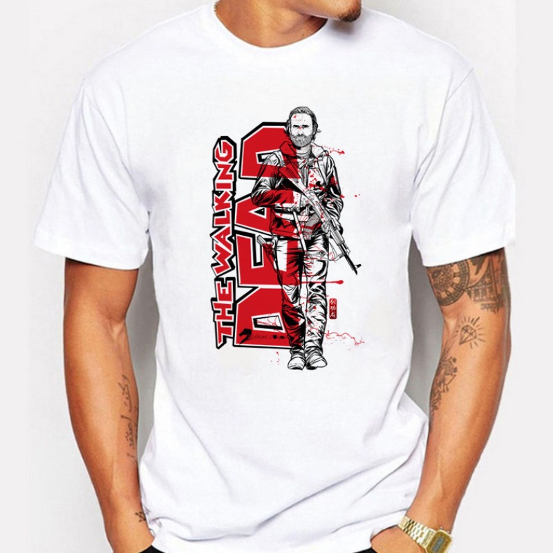 

Lovely Casual O Neck Print White T-shirt