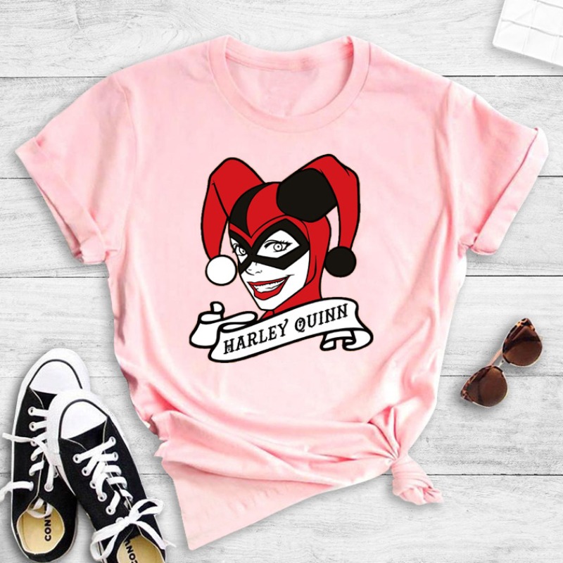 

Lovely Street Cartoon Print Pink T-shirt