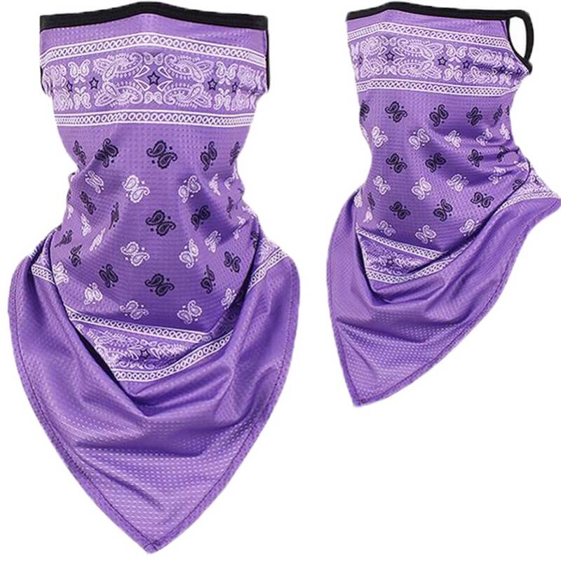 

lovely Sportswear Print Purple Face Scarf
