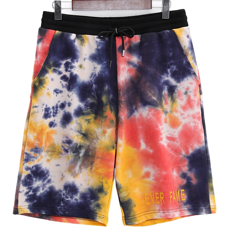 

lovely Casual Tie-dye Multicolor Shorts, Multi