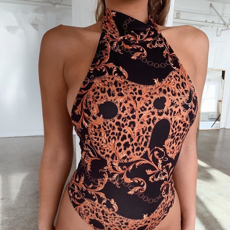 

lovely Print Black One-piece Swimsuit