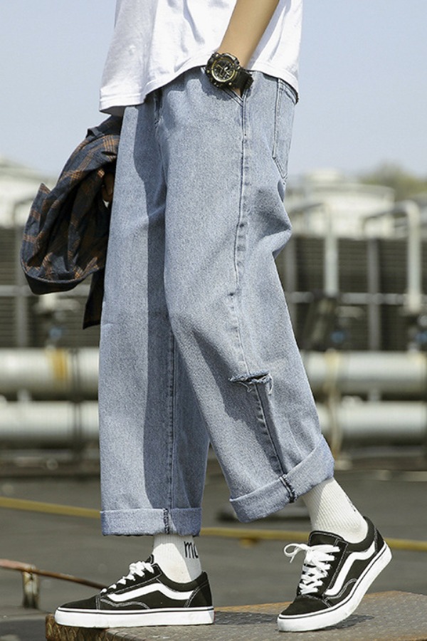 

lovely Casual Broken Holes Blue Jeans