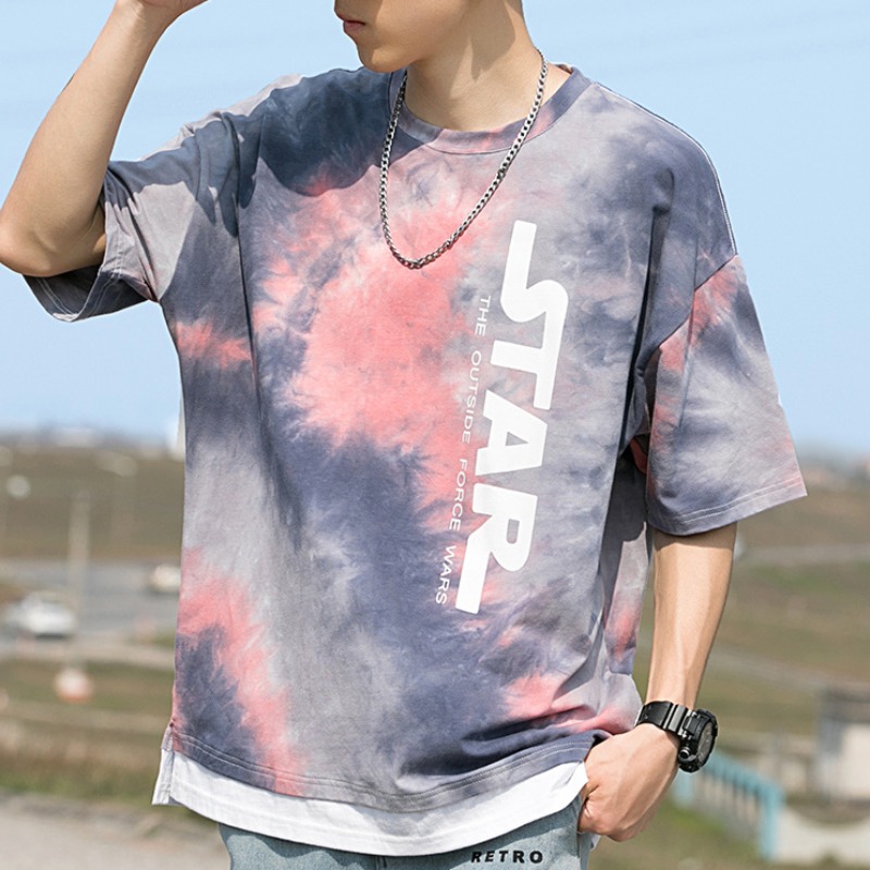 

lovely Leisure O Neck Print Red T-shirt