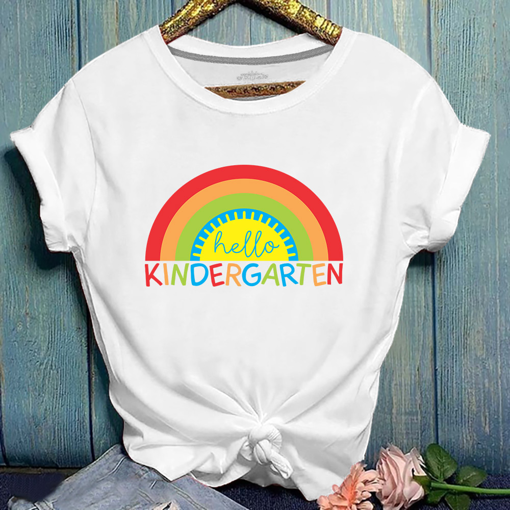 

Lovely Casual O Neck Print White T-shirt