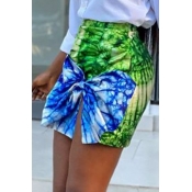 lovely Casual Print Multicolor Shorts