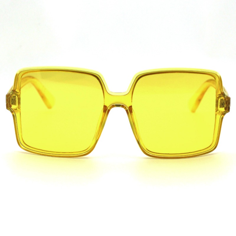 

lovely Chic Big Frame Design Yellow Sunglasses