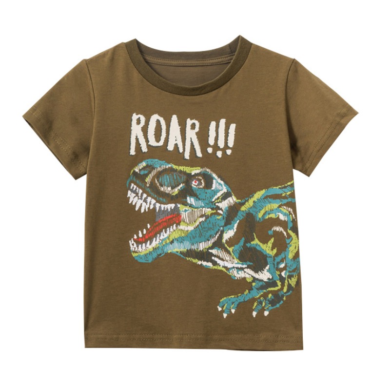 

lovely Casual Animal Print Green Boy T-shirt