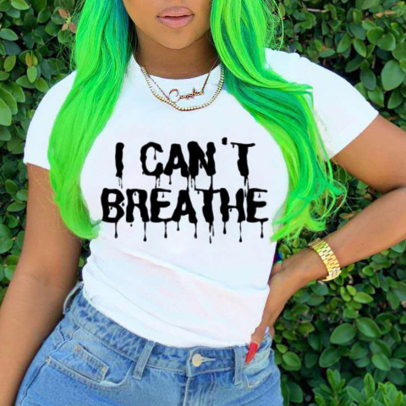 

lovely Leisure O Neck Letter White T-shirt