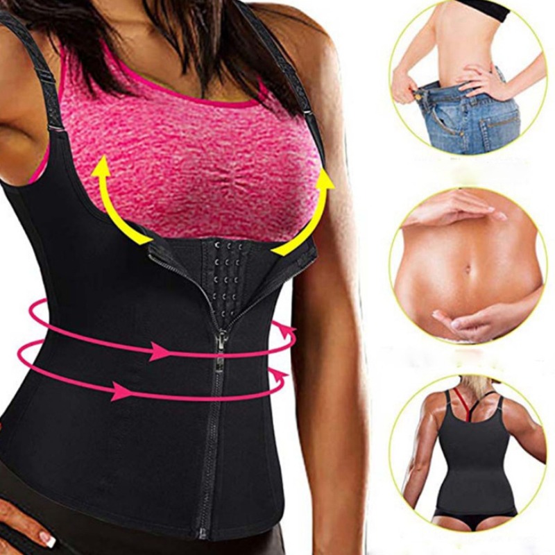 

lovely Sportswear Zipper Design Black Bustiers