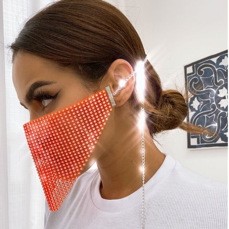 

lovely Sweet Rhinestone Decorative Croci Face Protection