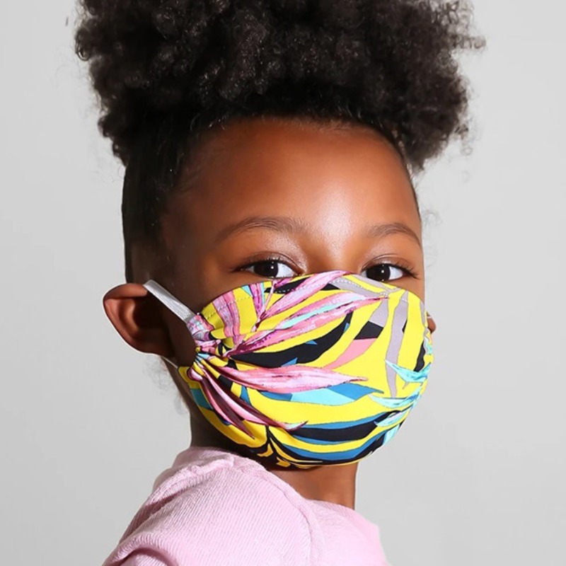 

Lovely Print Yellow Face Mask