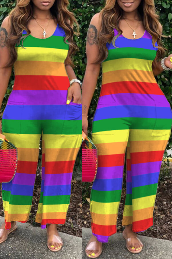 rainbow jumpsuit plus size