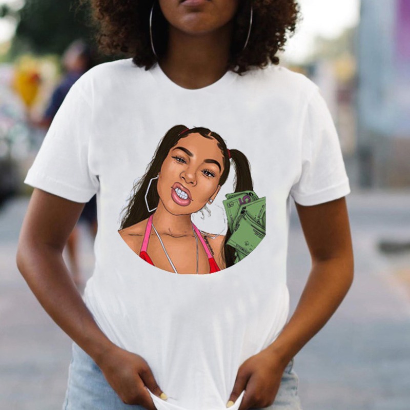 

lovely Casual O Neck Print Olive T-shirt