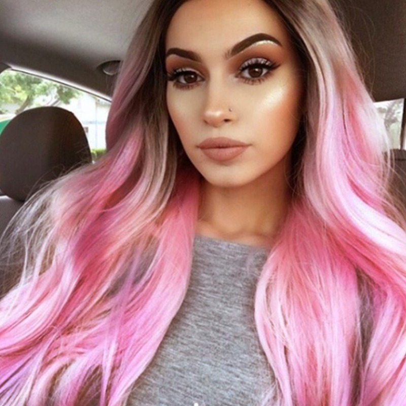 

Lovely Trendy Long Pink Wigs