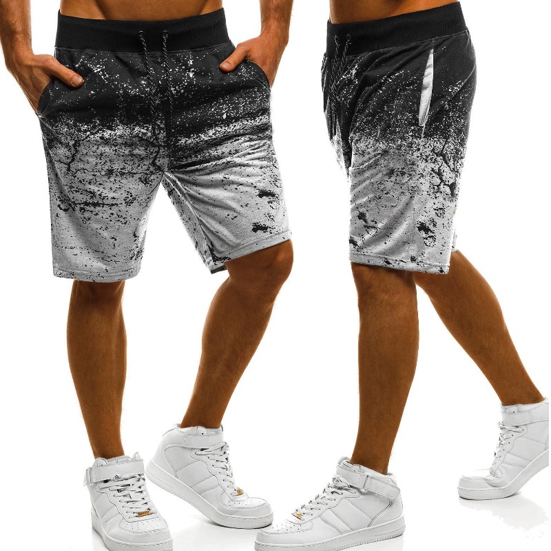 

lovely Trendy Print Light Grey Shorts