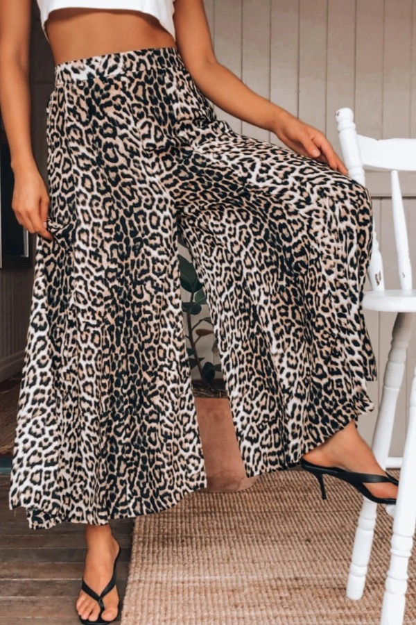 

lovely Casual Leopard Print Pants