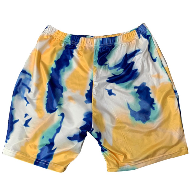 

lovely Leisure Tie-dye Yellow Shorts