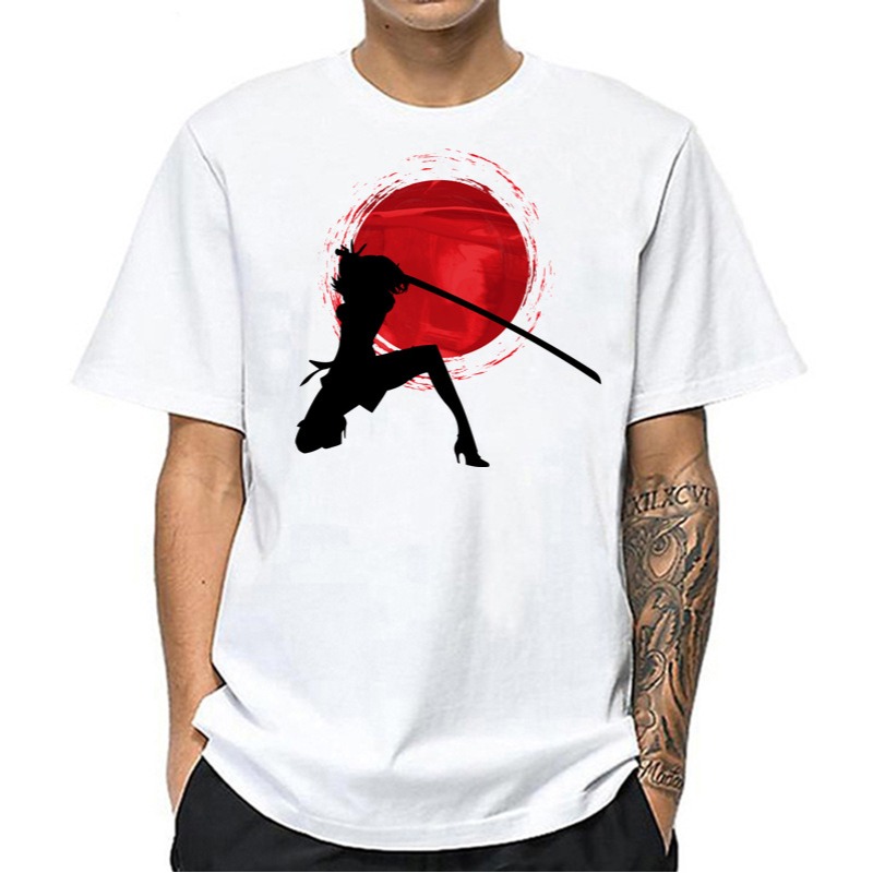 

lovely Leisure O Neck Print White T-shirt