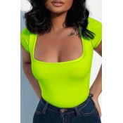 Lovely Sexy Skinny Green Blouse