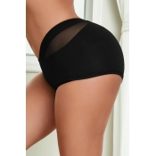 Lovely Sportswear Patchwork Black Shorts