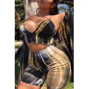 LW Plus Size Tie-dye Cami Three-piece Swimsuit
