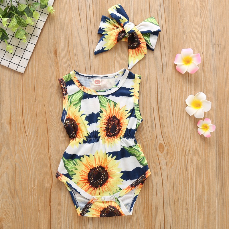 

lovely Stylish Print White Girl One-piece Romper