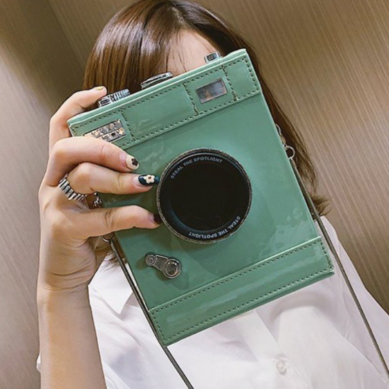 

lovely Chic Camera Green Crossbody Bag