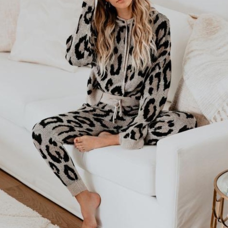 

lovely Sportswear Leopard Print Loungewear