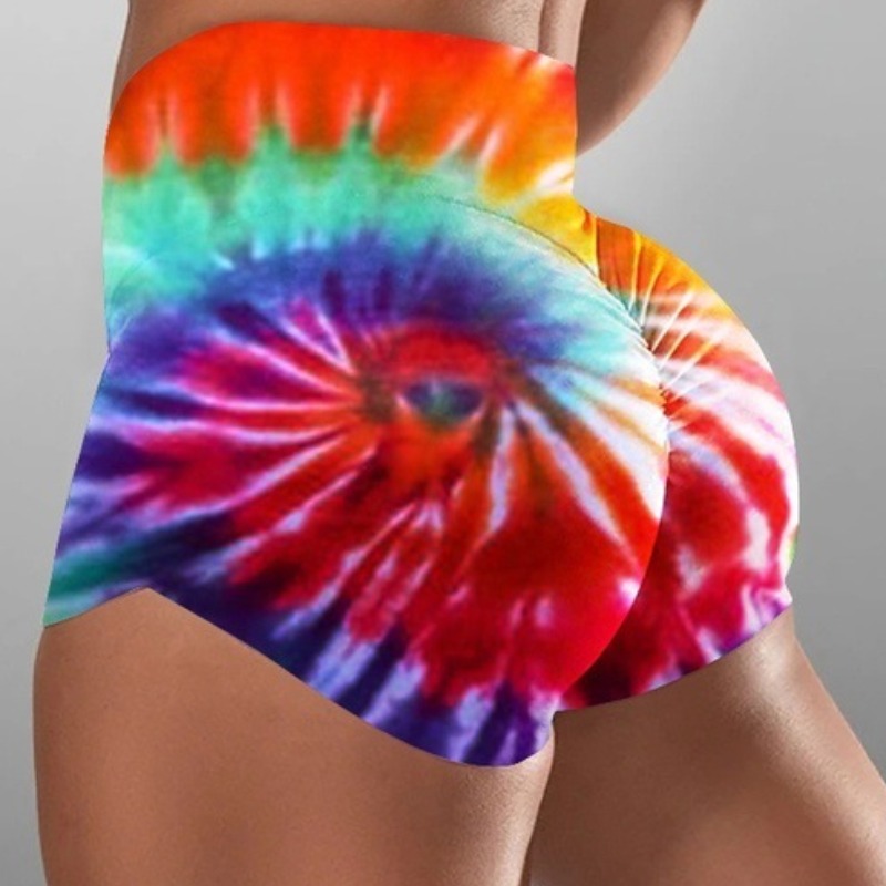 

lovely Sportswear Tie-dye Red Shorts