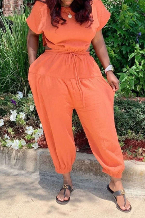 

lovely Stylish Backless Jacinth One-piece Jumpsuit
