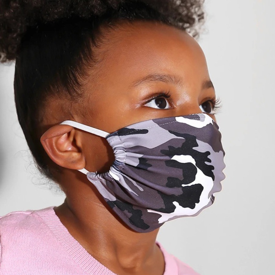 

lovely Print Grey Face Mask