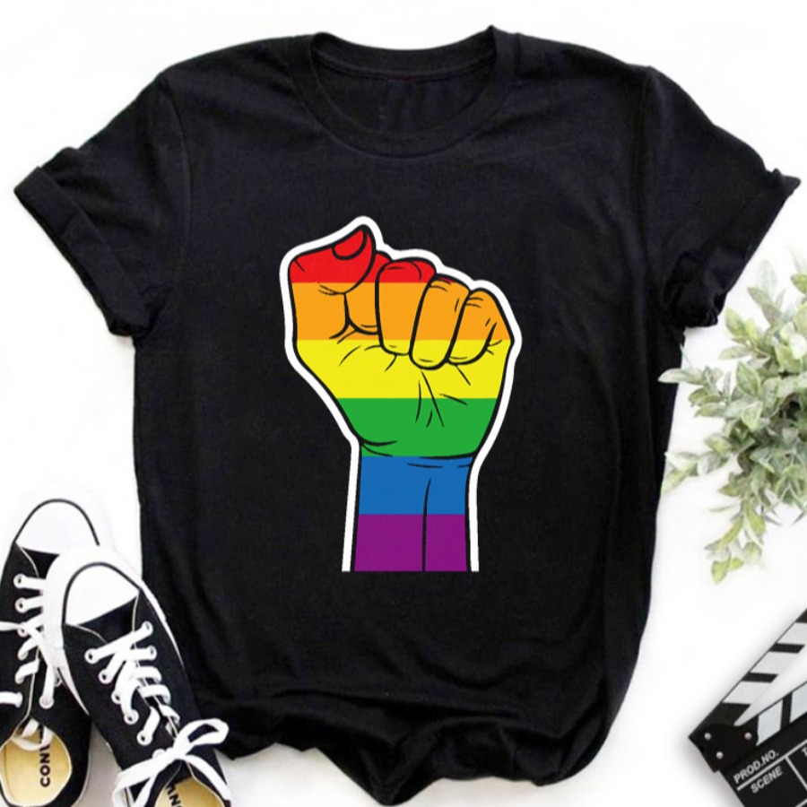 

lovely Casual O Neck Print Black T-shirt