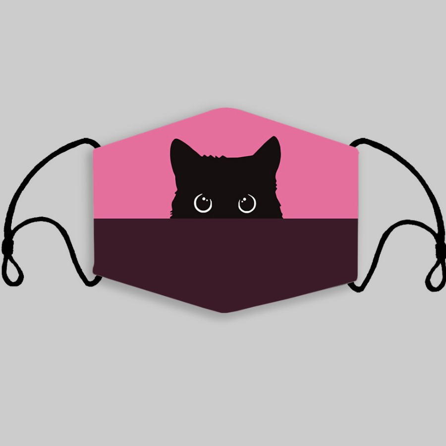 

lovely Cartoon Print Pink Girl Face Mask