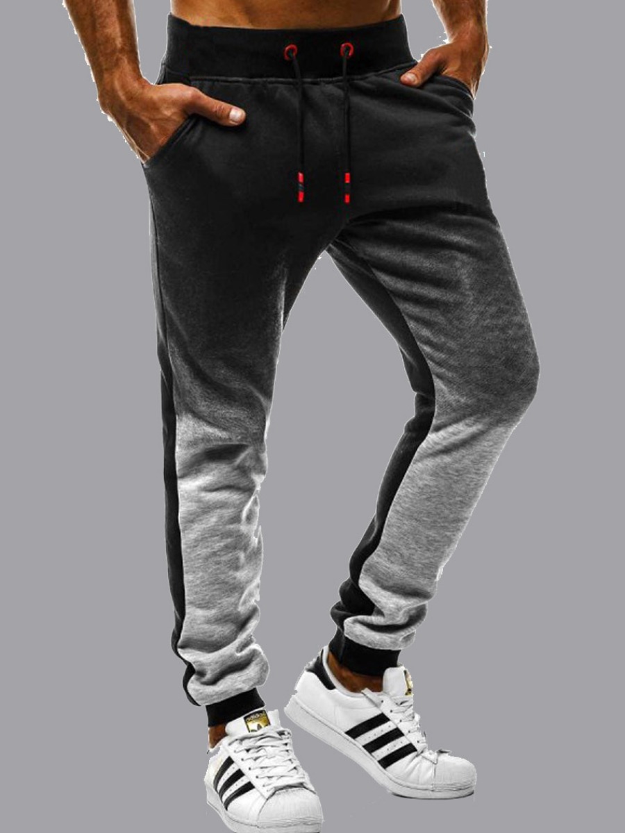 

Men lovely Casual Gradient Light Grey Pants