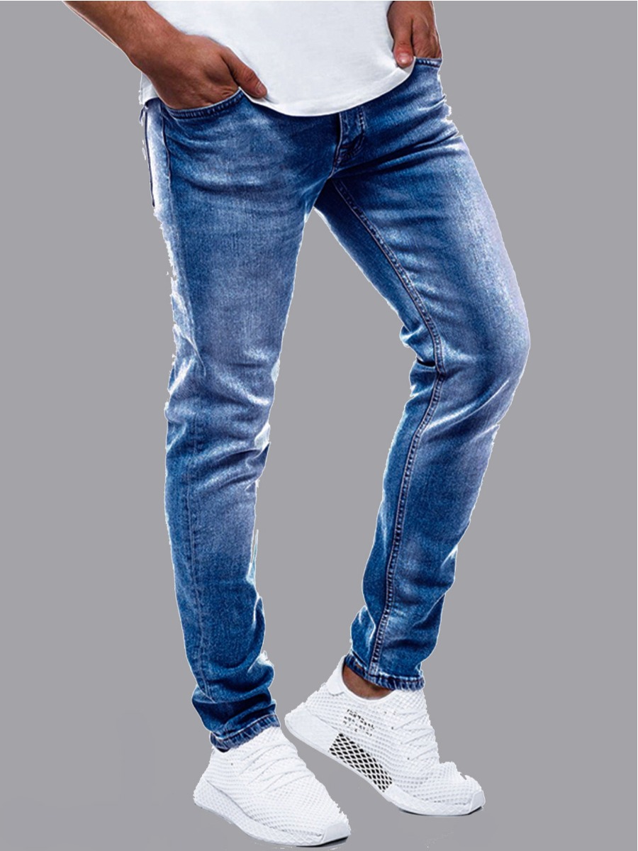 lovely Casual Basic Blue Jeans