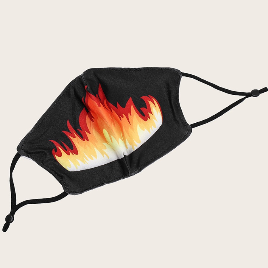 

lovely Print Black Face Mask