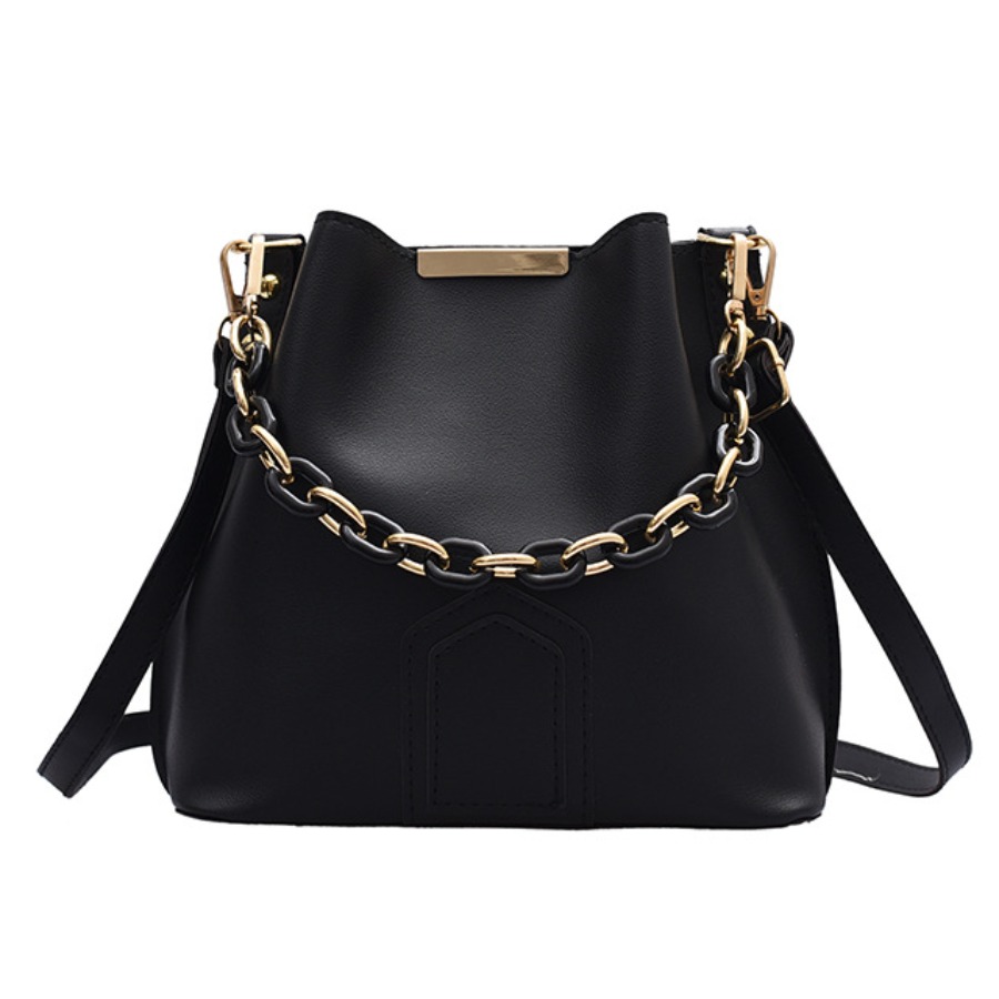 

lovely Stylish Chain Decorative Black Crossbody Bag