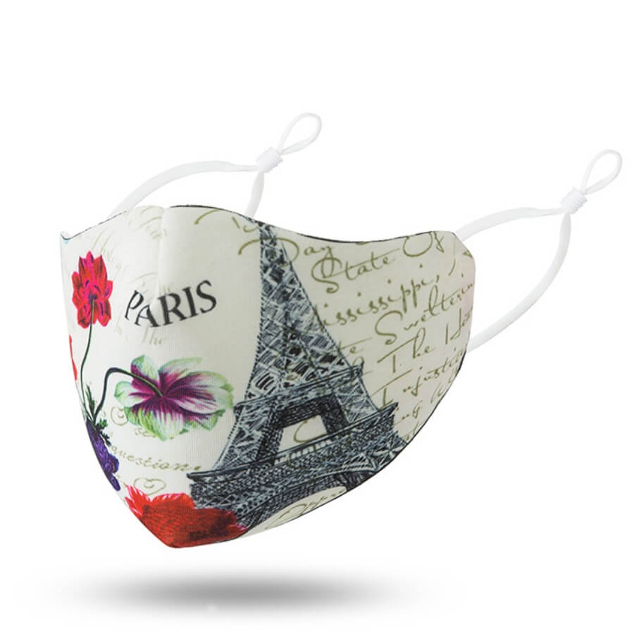 

Lovely Print Beige Face Mask