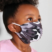 lovely Print Grey Face Mask