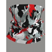 lovely Camo Print Red Face Mask