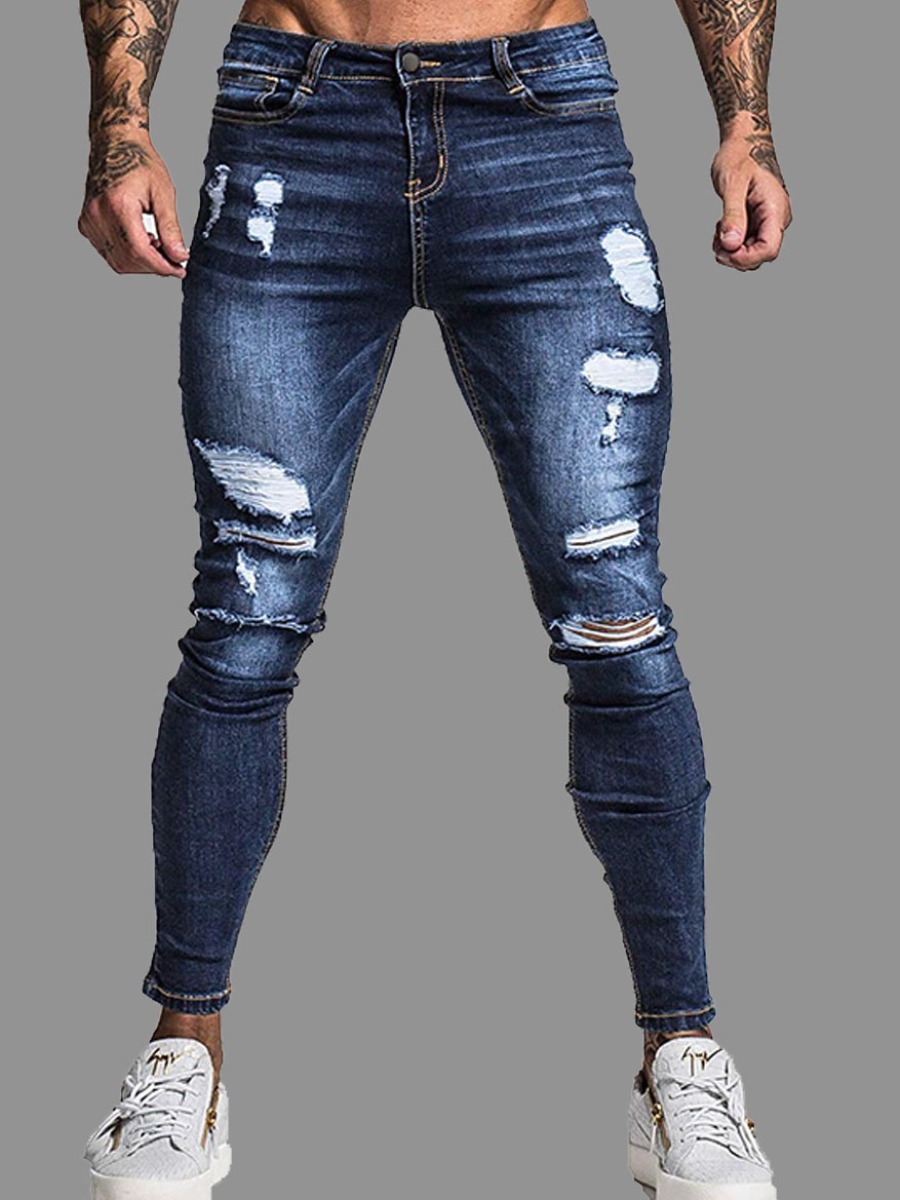 

lovely Street Broken Holes Blue Jeans