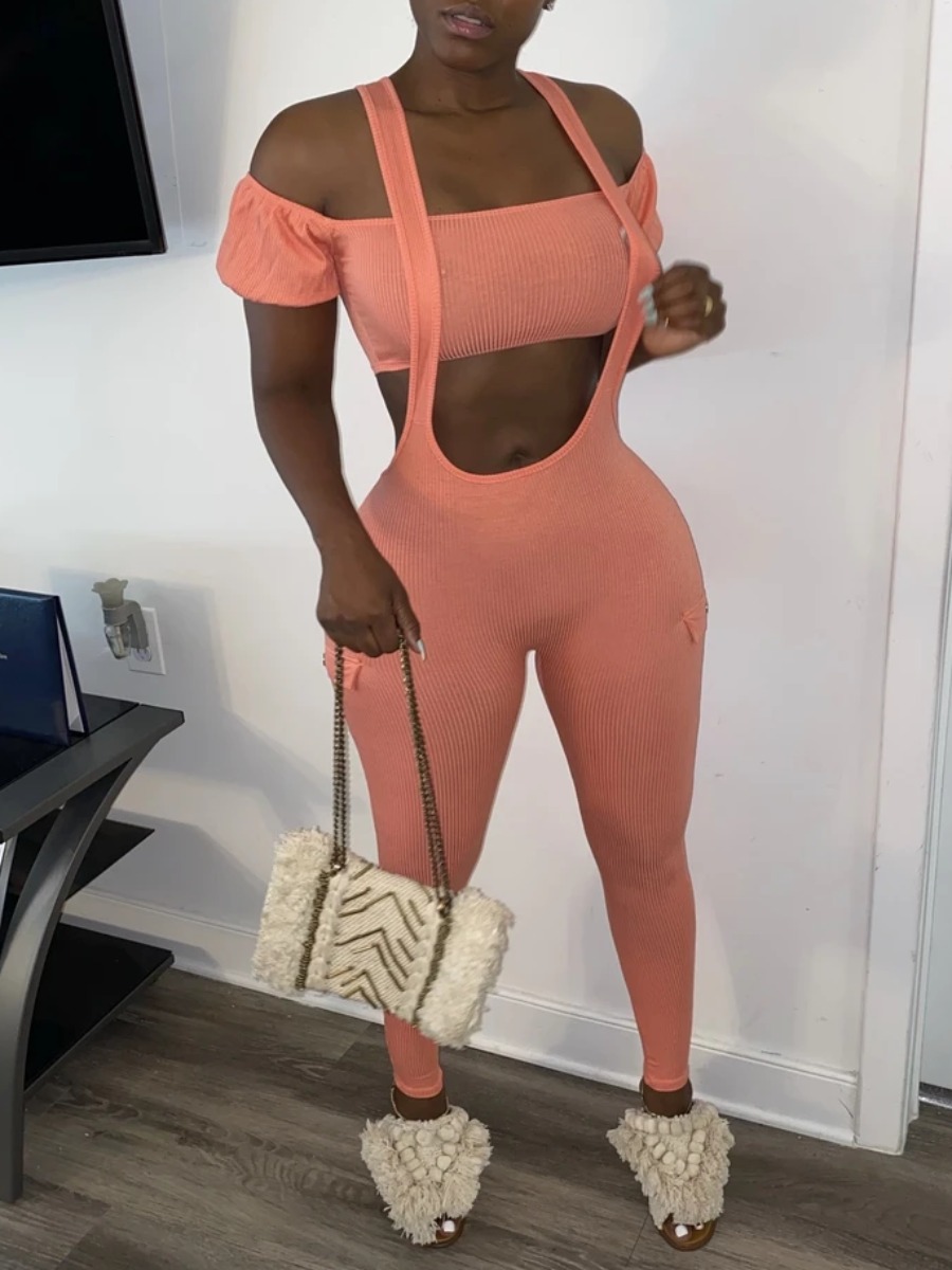 

lovely Sexy Hollow-out Skinny Fan Fare Two Piece Pants Set