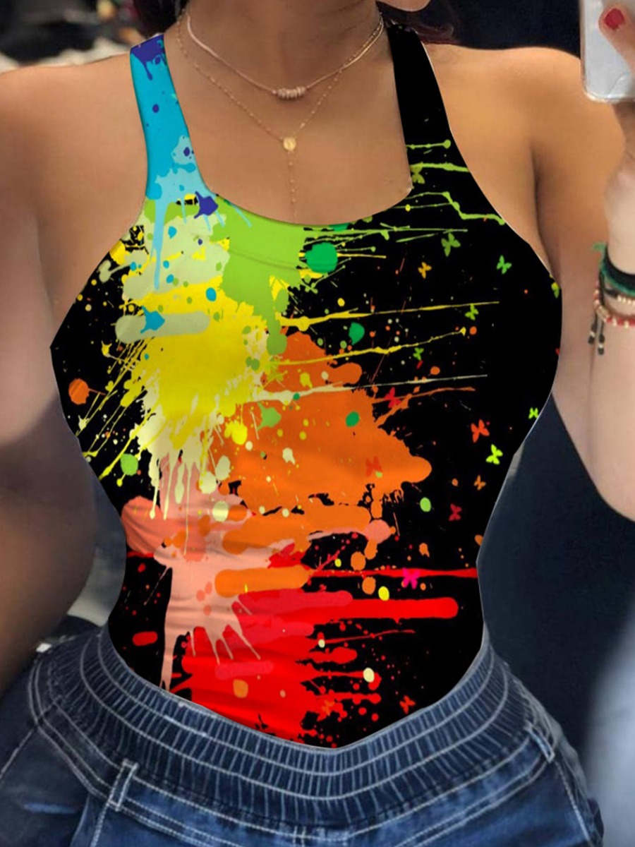 

lovely Casual Print Multicolor Camisole, Multi