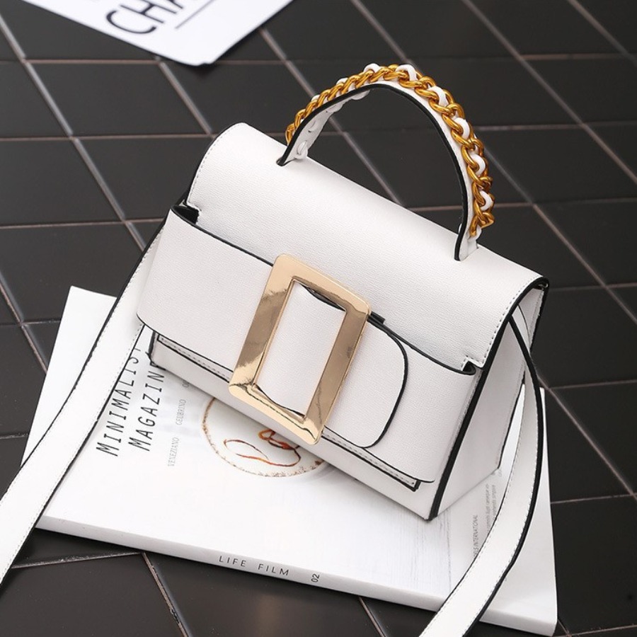 

lovely Trendy Basic White Crossbody Bag
