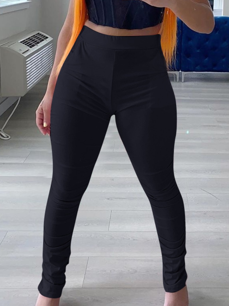 

lovely Sportswear Basic Skinny Black Pants