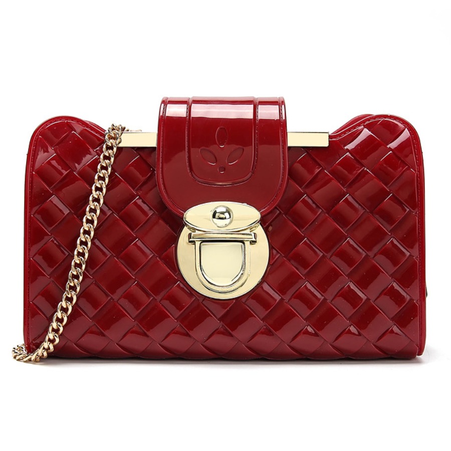 

lovely Stylish Chain Strap Red Crossbody Bag