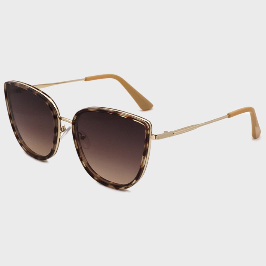

lovely Stylish Print Brown Sunglasses